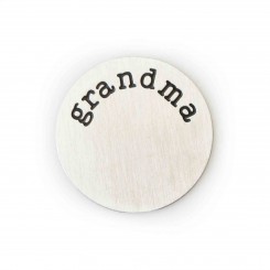 Grandma Plate - Silver Tone